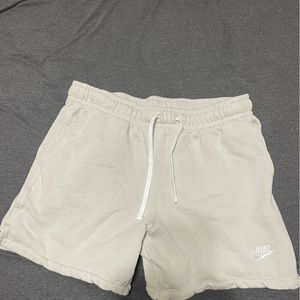 Nike cream shorts